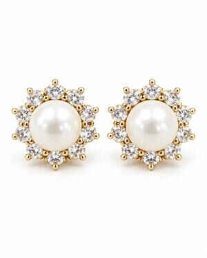 Kate Spade Peal CZ Sunburst Stud Earrings